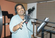Shankar Mahadevan records a song for Candle March