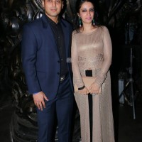 Producers Abrar Nadiadwala with his wife