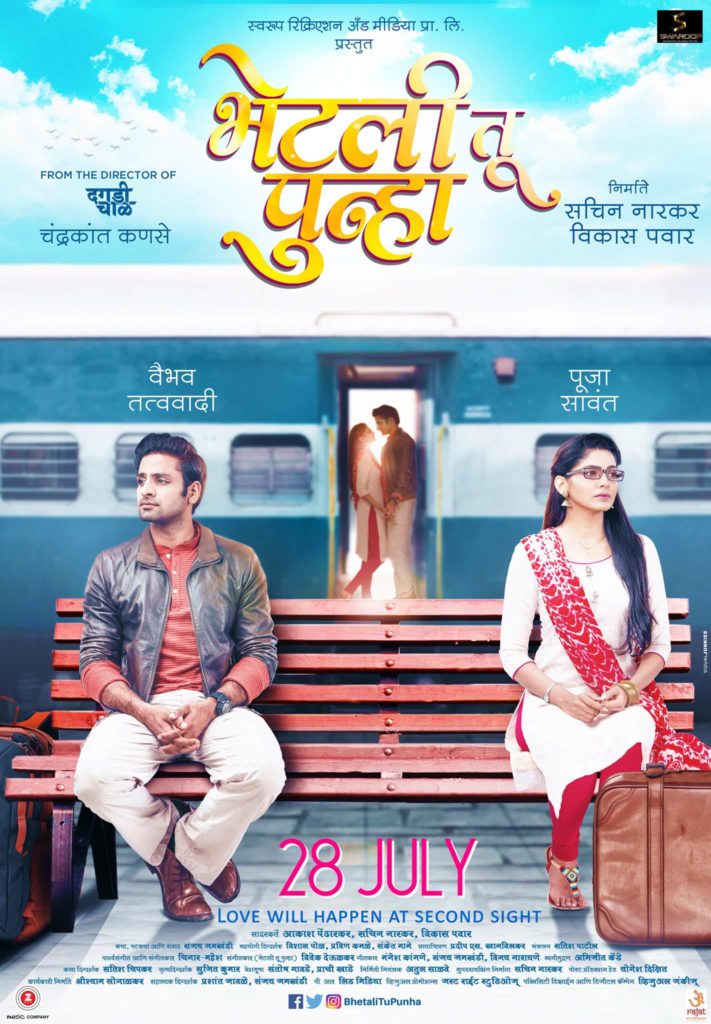 Bhetali Tu Punha Marathi Movie Poster