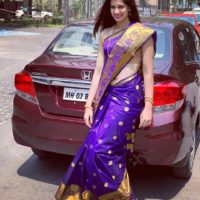 Sarita Mehendale Joshi Marathi Serial Actress in Marathi Look